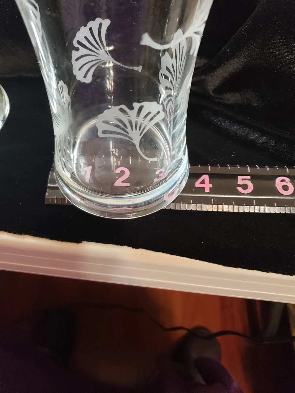 2 Lenox Clear Etched Glass Wall Vase with Bronze-Tone Metal Mount  They are heav